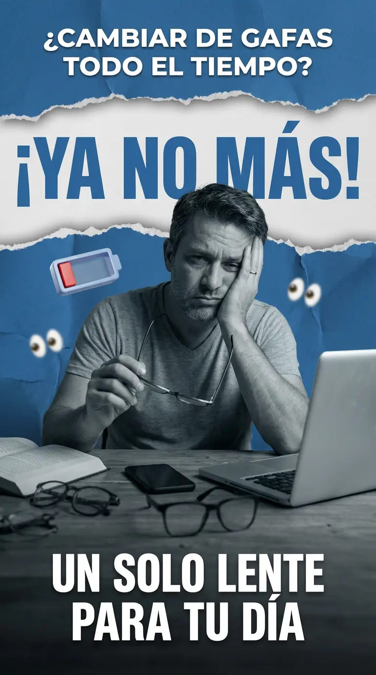 Gafas multifocales 2 en 1 con protección contra luz azul - eyeglasses pro