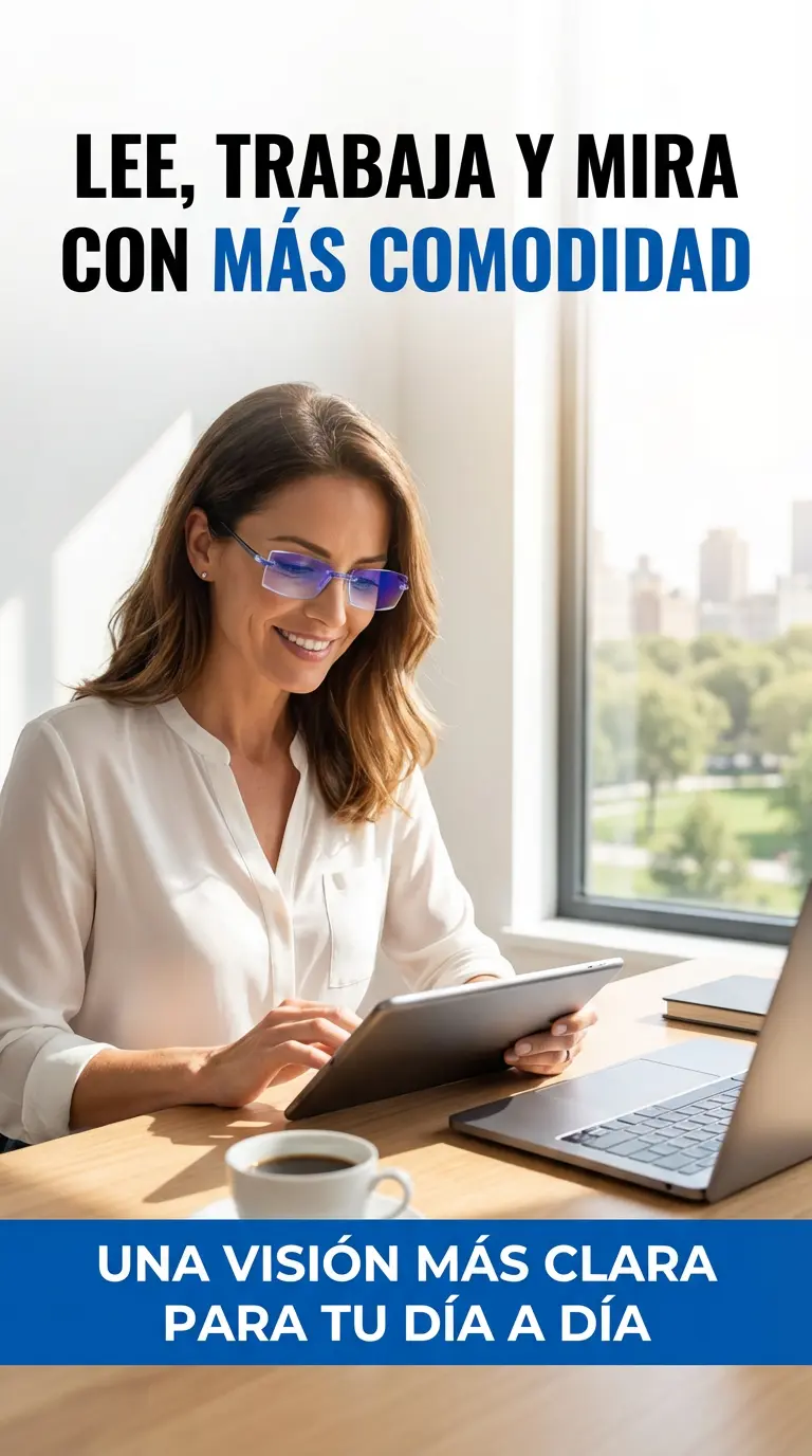 Gafas multifocales 2 en 1 con protección contra luz azul - eyeglasses pro